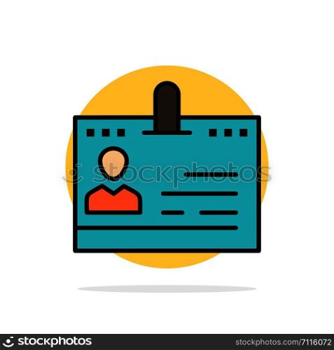 Cards, Business, Contacts, Id, Office, People, Phone Abstract Circle Background Flat color Icon