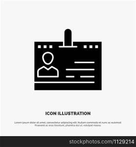 Cards, Business, Contacts, Id, Office, People, Phone solid Glyph Icon vector