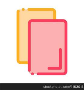 Cards Notice Or Remove Icon Vector. Outline Cards Notice Or Remove Sign. Isolated Contour Symbol Illustration. Cards Notice Or Remove Icon Outline Illustration