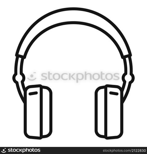 Care headset icon outline vector. Gamer microphone. Call support. Care headset icon outline vector. Gamer microphone
