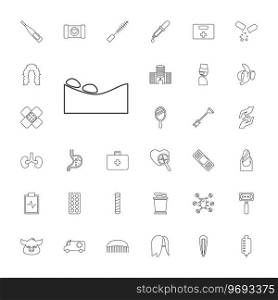 Care icons Royalty Free Vector Image