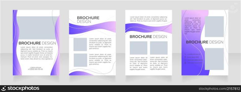 Care management blank brochure design. Template set with copy space for text. Premade corporate reports collection. Editable 4 paper pages. Nunito Bold, ExtraLight, Light fonts used. Care management blank brochure design