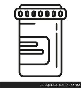 Care pill bottle icon outline vector. Person drug. Health cure. Care pill bottle icon outline vector. Person drug