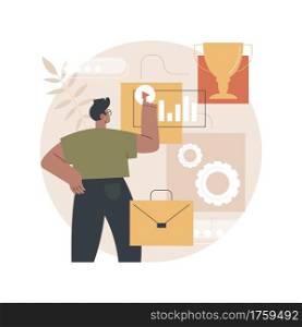 Career advice abstract concept vector illustration. Career building advice, consultancy service, corporate website, menu bar element, HR management, job search, create CV abstract metaphor.. Career advice abstract concept vector illustration.