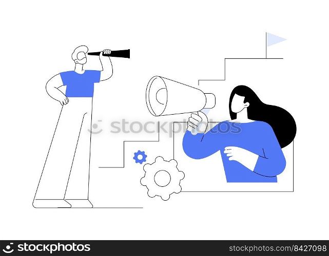 Career advice abstract concept vector illustration. Career building advice, consultancy service, corporate website, menu bar element, HR management, job search, create CV abstract metaphor.. Career advice abstract concept vector illustration.