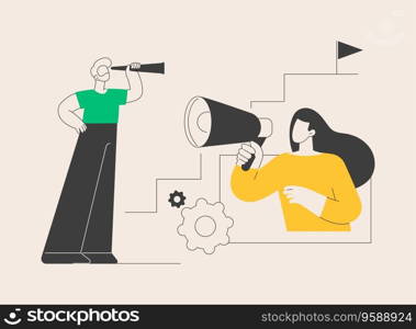 Career advice abstract concept vector illustration. Career building advice, consultancy service, corporate website, menu bar element, HR management, job search, create CV abstract metaphor.. Career advice abstract concept vector illustration.