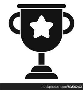 Career cup icon simple vector. Company challenge. Race repeat. Career cup icon simple vector. Company challenge