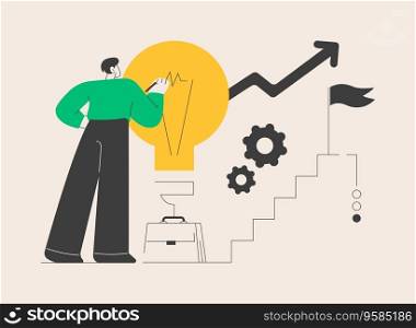 Career development abstract concept vector illustration. Career change, manage successful alternative career, retraining for a new job, employee performance, job responsibility abstract metaphor.. Career development abstract concept vector illustration.