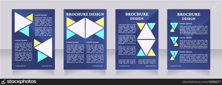 Career development strategies blank brochure layout design. Vertical poster template set with empty copy space for text. Premade corporate reports collection. Editable flyer paper pages. Career development strategies blank brochure layout design