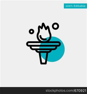 Career, Education, Motivation, Training turquoise highlight circle point Vector icon