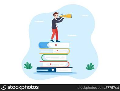 Career Education with Growth Concept Learning Model to Associate Activity for Real Experience in Flat Cartoon Hand Drawn Template Illustration