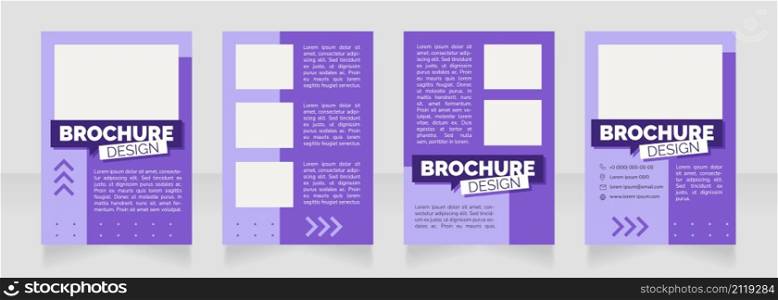 Career in restaurant business blank brochure design. Template set with copy space for text. Premade corporate reports collection. Editable 4 paper pages. Rubik Black, Regular, Light fonts used. Career in restaurant business blank brochure design