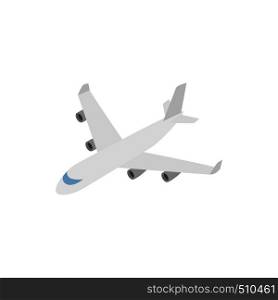 Cargo plane icon in isometric 3d style on a white background. Cargo plane icon, isometric 3d style