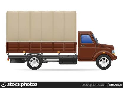 cargo truck for transportation of goods vector illustration isolated on white background