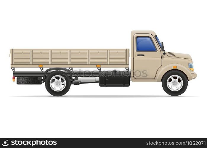 cargo truck for transportation of goods vector illustration isolated on white background