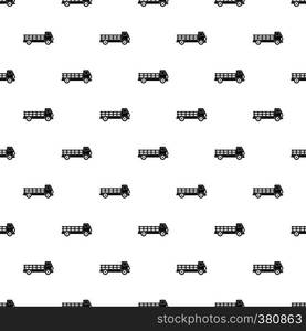 Cargo truck pattern. Simple illustration of cargo truck vector pattern for web. Cargo truck pattern, simple style