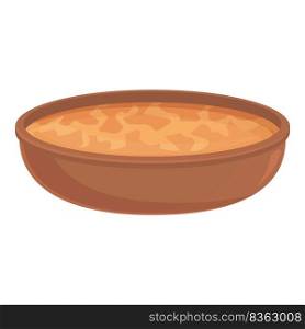 Caribbean soup bowl icon cartoon vector. Food plate. Cuban dish. Caribbean soup bowl icon cartoon vector. Food plate