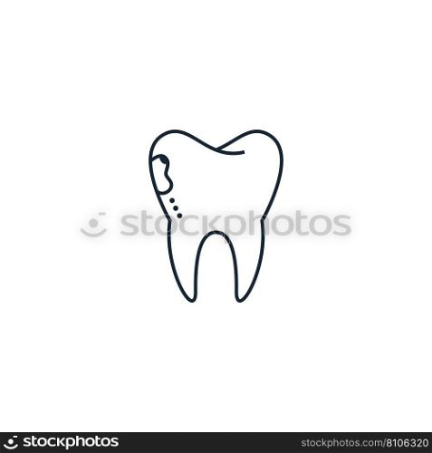 Caries creative icon from dental icons collection Vector Image