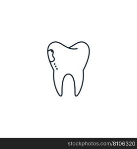 Caries creative icon from dental icons collection Vector Image