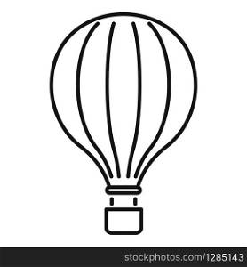 Carnival air balloon icon. Outline carnival air balloon vector icon for web design isolated on white background. Carnival air balloon icon, outline style