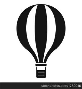 Carnival air balloon icon. Simple illustration of carnival air balloon vector icon for web design isolated on white background. Carnival air balloon icon, simple style