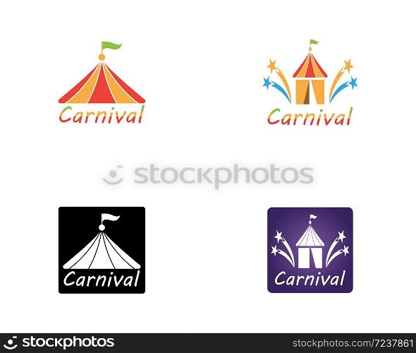 Carnival icon and symbol vector template illustration