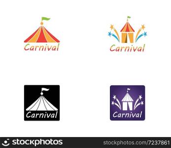 Carnival icon and symbol vector template illustration