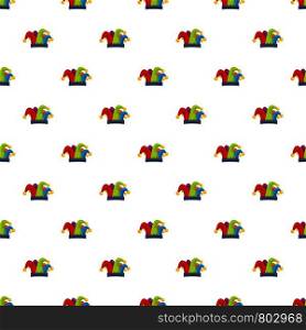 Carnival jester pattern seamless vector repeat for any web design. Carnival jester pattern seamless vector