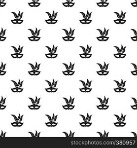 Carnival mask pattern. Simple illustration of carnival mask vector pattern for web. Carnival mask pattern, simple style