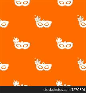 Carnival mask pattern vector orange for any web design best. Carnival mask pattern vector orange
