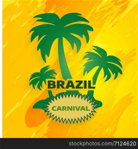 Carnival party design with typography and creative background