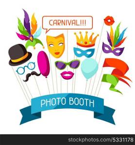 Carnival photo booth props. Accessories for festival and party. Carnival photo booth props. Accessories for festival and party.