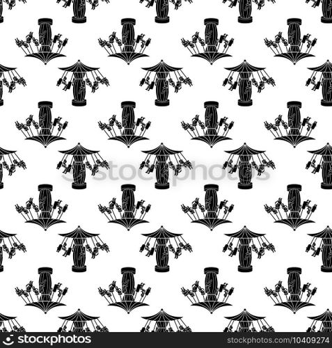 Carousel pattern seamless background texture repeat wallpaper geometric vector. Carousel pattern seamless vector