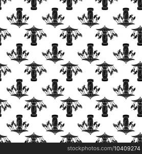 Carousel pattern seamless background texture repeat wallpaper geometric vector. Carousel pattern seamless vector