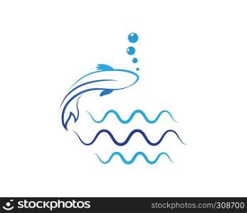 carp koi design on white background. Animal. Fish Icon. Underwater. Easy editable layered vector illustration