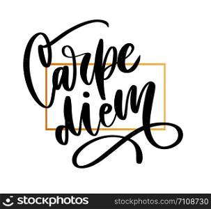Carpe Diem. Beautiful message. It can be used for website design, t-shirt, phone case, poster, mug etc.. Carpe Diem. Beautiful message. It can be used for website design, t-shirt, phone case, poster, slogan