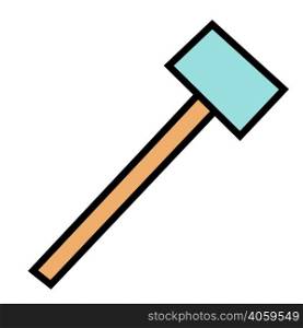 Carpenter hammer in flat style. Typical simplistic hammer tool. Carpenter hammer. Carpenter hammer in flat style. Typical simplistic hammer tool.