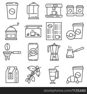 Carpentry industry equipment icons flat set with toolbox furniture vector illustration. Timber industry icon set. Lline style collection of woodwork tools, carpentry job