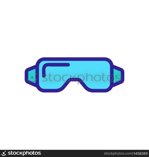 carpentry safety glasses icon vector. carpentry safety glasses sign. color symbol illustration. carpentry safety glasses icon vector outline illustration