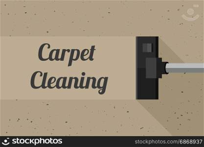 Carpet cleaning banner. Carpet cleaning banner with vacuum cleaner. Vector illustration of cleaning service with grunge texture.