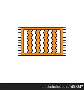 carpet icon, illustration filled design template