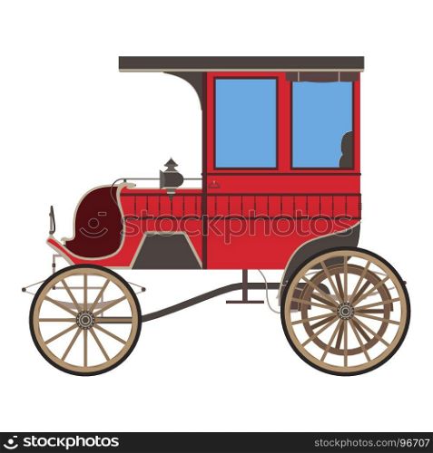 Carriage horse vector cinderella illustration princess silhouette design vintage isolated fairstyle retro coach
