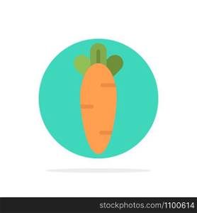 Carrot, Food, Easter, Nature Abstract Circle Background Flat color Icon