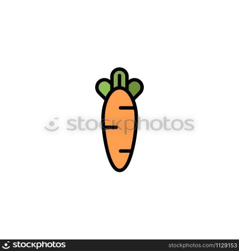 Carrot, Food, Easter, Nature Business Logo Template. Flat Color