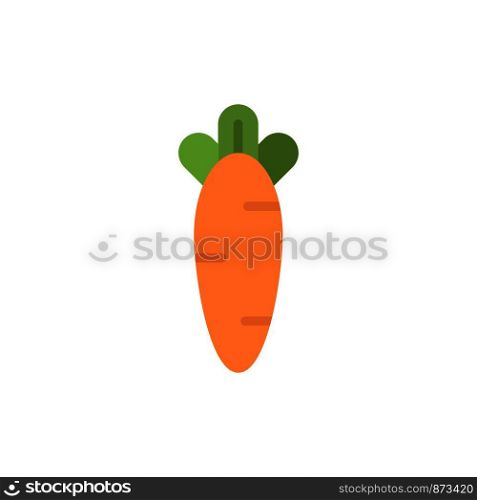 Carrot, Food, Easter, Nature Flat Color Icon. Vector icon banner Template