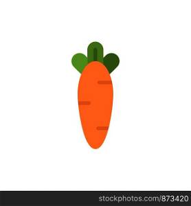 Carrot, Food, Easter, Nature Flat Color Icon. Vector icon banner Template