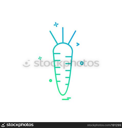 Carrot icon design vector