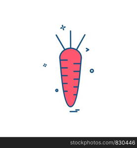 Carrot icon design vector