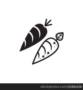 carrot icon design vector templates white on background