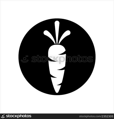Carrot Icon, Food Icon, Vegetable Icon Vector Art Illustration